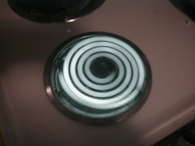 Infrared digital photograph of stove burner, 4 of 7.