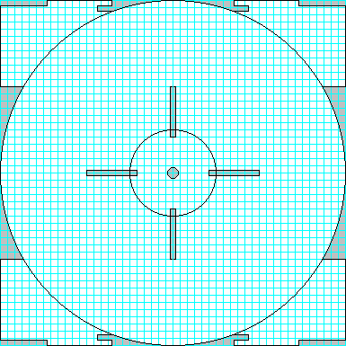 Puzzle table parts plan.  Each grid = 1 square inch.